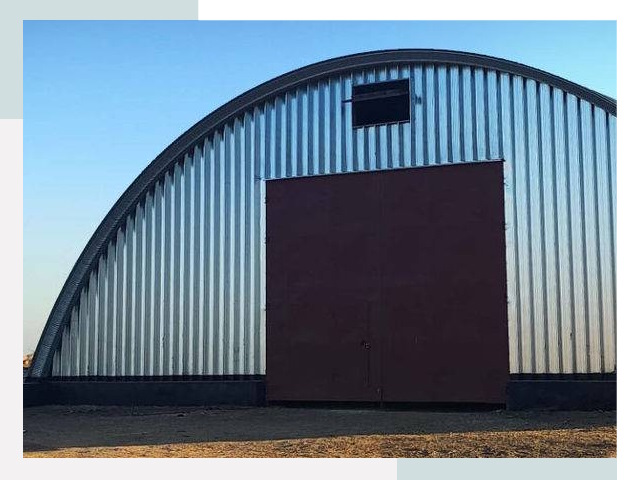 Бескаркасные ангары в Светлограде