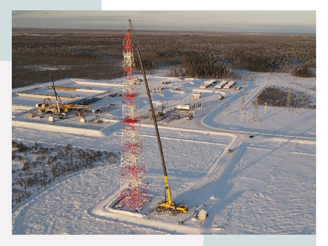 Мачты связи в Светлограде